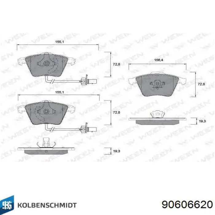 Pistão do kit para 1 cilindro, 4ª reparação ( + 1,00) Kolbenschmidt 90606620 preço, a partir de 78,66 USD