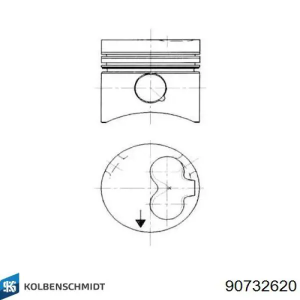 Compre 130050000129 NE/NPR Pistão do kit para 1 cilindro, 4ª reparação ( + 1,00)