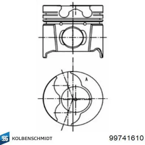 Compre 130035001121 NE/NPR Pistão do kit para 1 cilindro, 2ª reparação ( + 0,50)