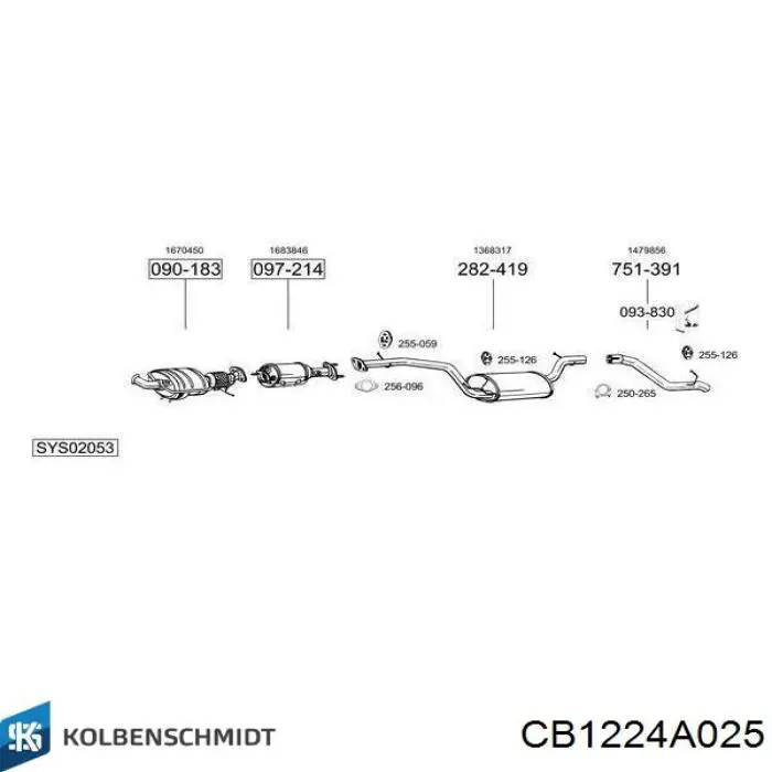 CB1224A025 Kolbenschmidt Folhas inseridas de cambota de biela, kit, 1ª reparação ( + 0,25)