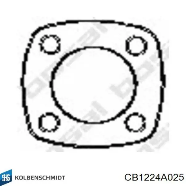 Folhas inseridas de cambota de biela, kit, 1ª reparação ( + 0,25) CB1224A025 Kolbenschmidt