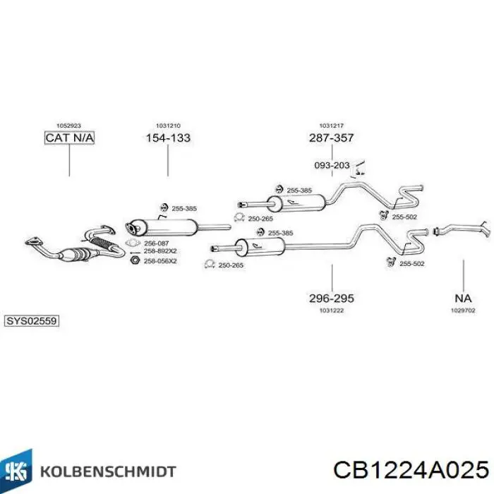 Folhas inseridas de cambota de biela, kit, 1ª reparação ( + 0,25) Kolbenschmidt CB1224A025 preço, a partir de 24,93 USD
