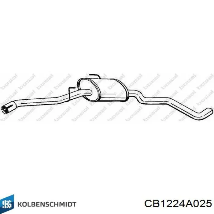 Folhas inseridas de cambota de biela, kit, 1ª reparação ( + 0,25) Kolbenschmidt CB1224A025