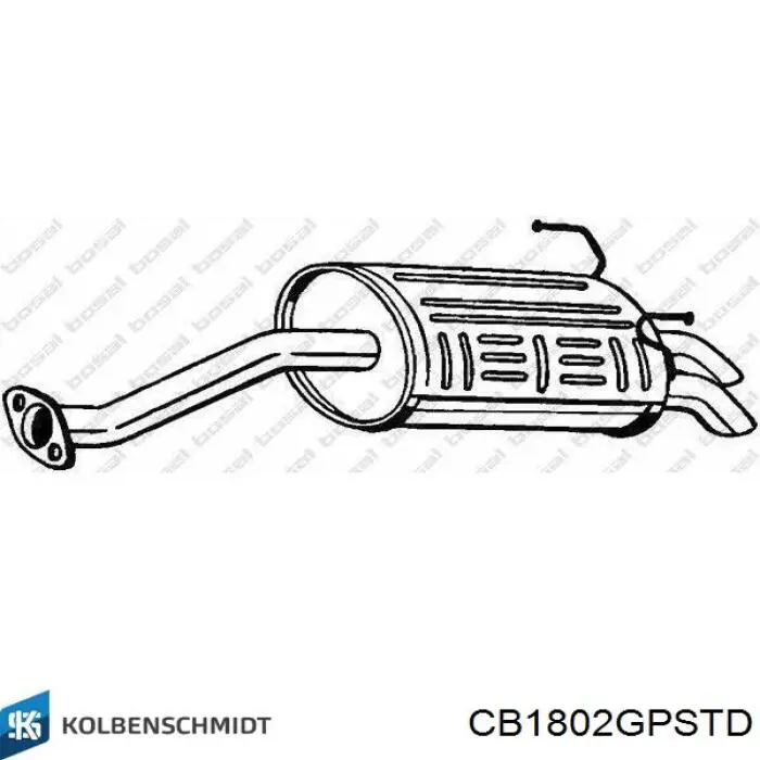 Folhas inseridas de cambota de biela, kit, padrão (STD) Kolbenschmidt CB1802GPSTD