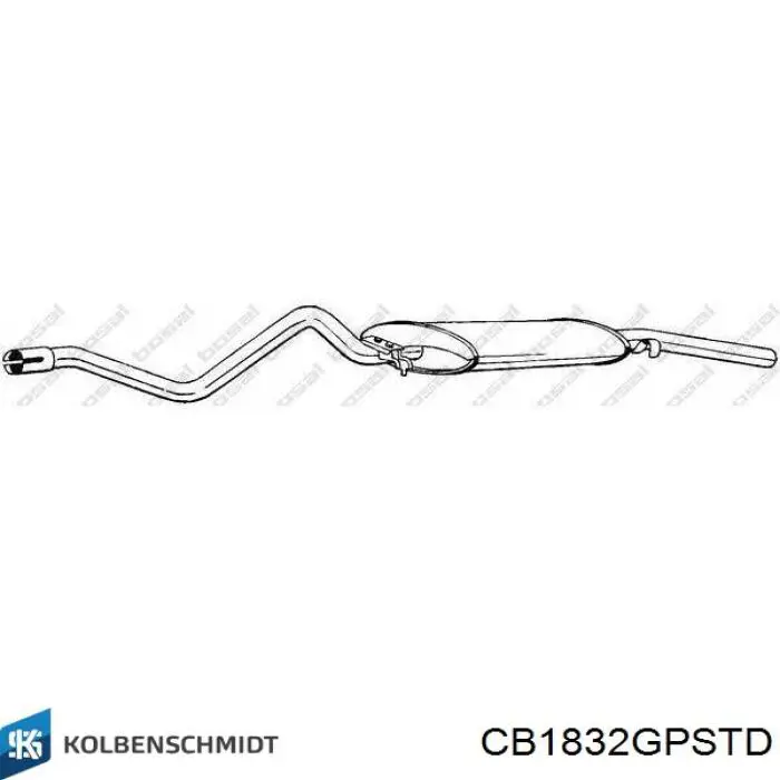 CB1832GPSTD Kolbenschmidt Folhas inseridas de cambota de biela, kit, padrão (STD)