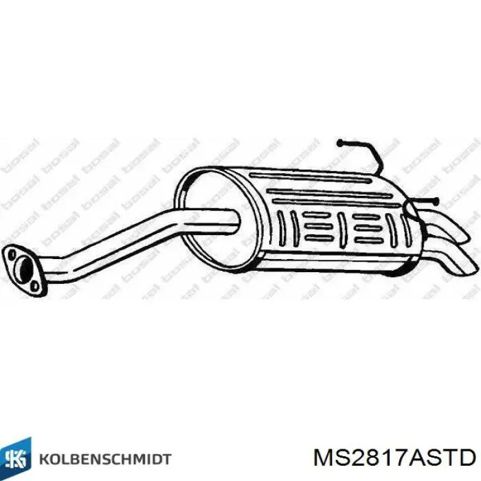 Compre MS2817ASTD Kolbenschmidt Folhas inseridas principais de cambota, kit, padrão (STD)