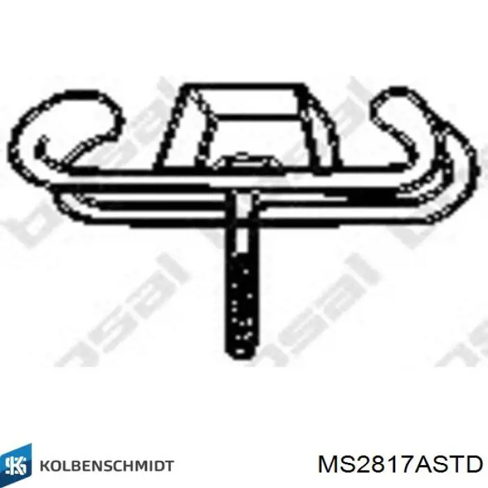 Folhas inseridas principais de cambota, kit, padrão (STD) MS2817ASTD Kolbenschmidt