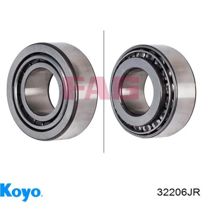 Compre 32206JR Koyo Rolamento externo de cubo traseiro