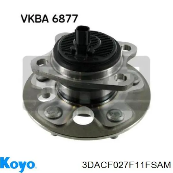 Cubo traseiro Koyo 3DACF027F11FSAM