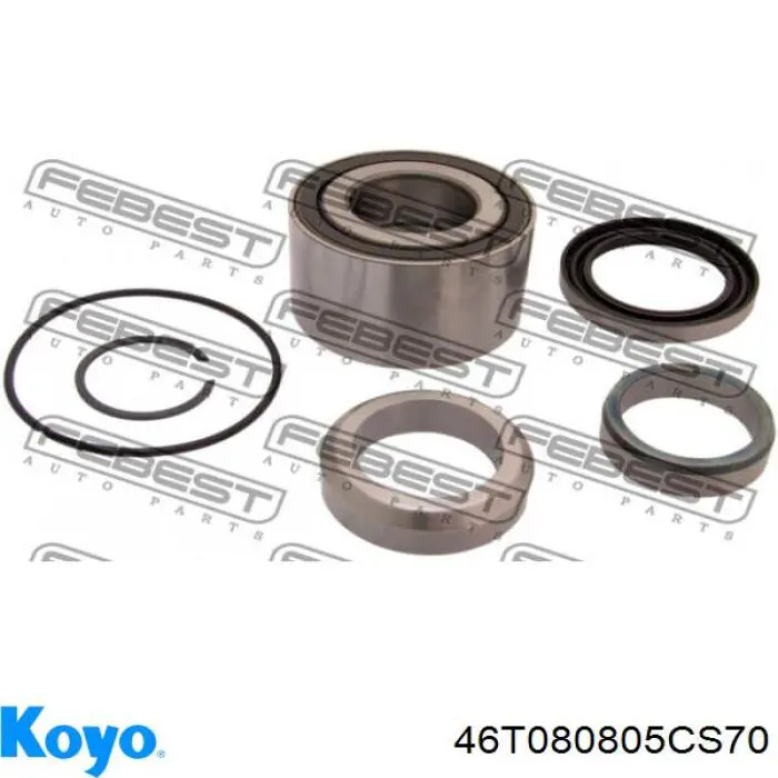 Rolamento de cubo traseiro 46T080805CS70 Koyo