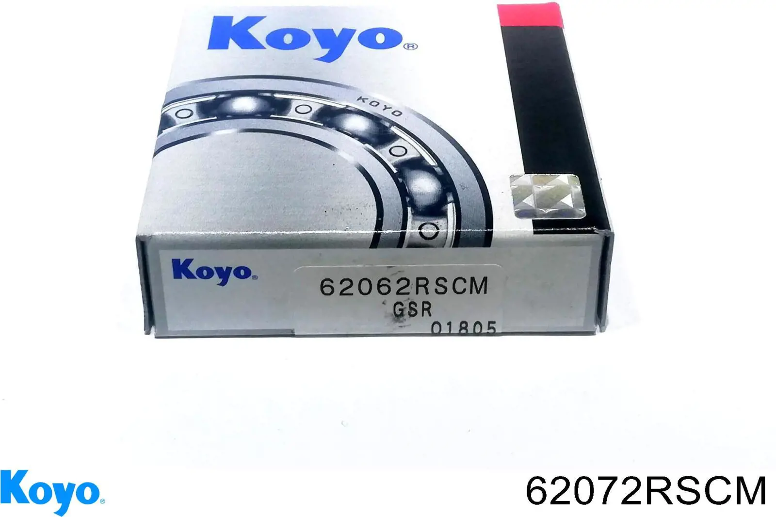 Rolamento de cubo traseiro Koyo 62072RSC3