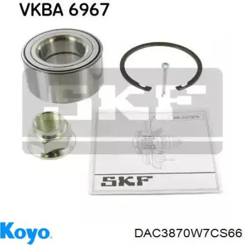 Rolamento de cubo dianteiro Koyo DAC3870W7CS66 preço, a partir de 39,89 USD
