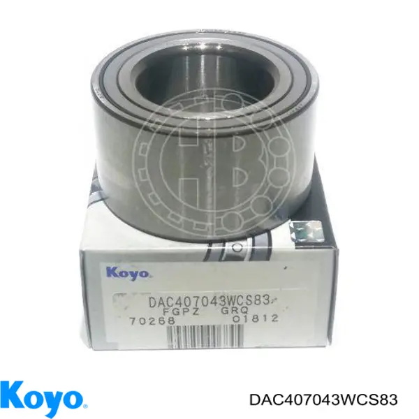 Rolamento de cubo traseiro Koyo DAC407043WCS83