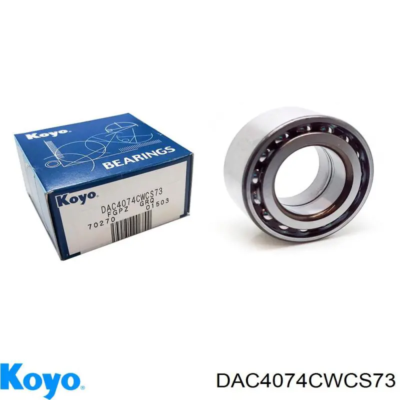 DAC4074CWCS73 Koyo Rolamento de cubo dianteiro