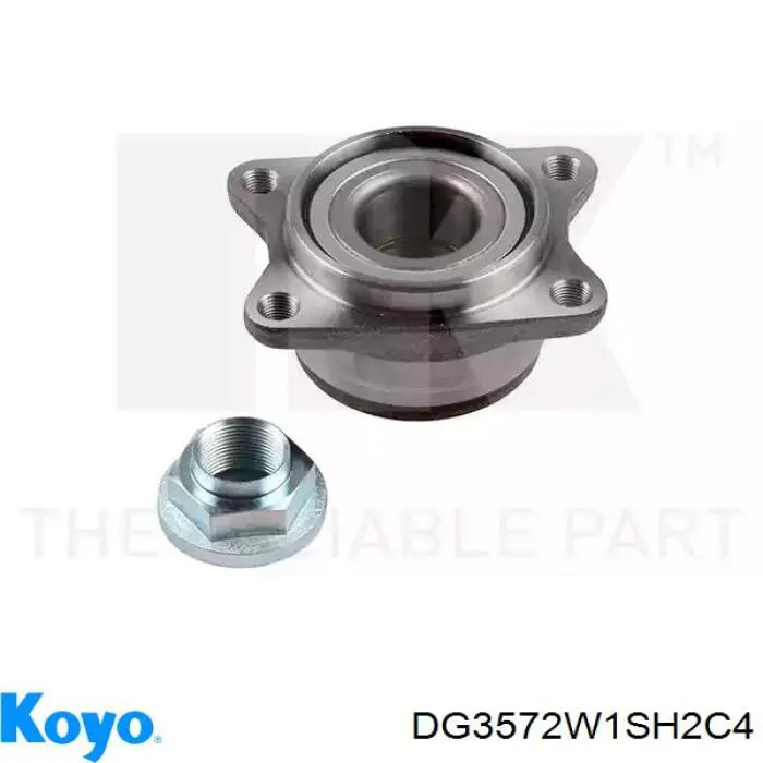 Rolamento externo de cubo traseiro Koyo DG3572W1SH2C4 preço, a partir de 40,58 USD