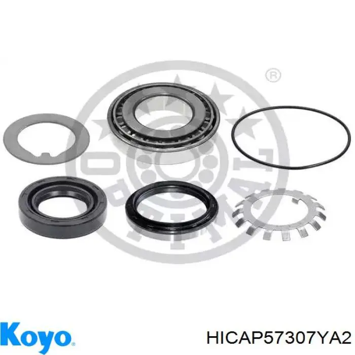Rolamento de cubo traseiro HICAP57307YA2 Koyo