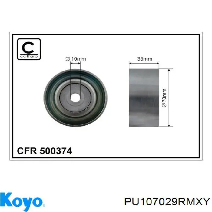 Compre PU107029RMXY Koyo Rolo parasita da correia de transmissão