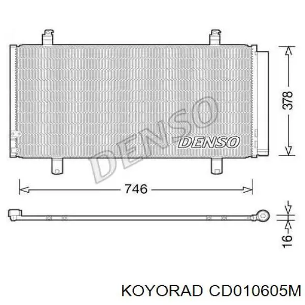 Compre CD010605M Koyorad Radiador de aparelho de ar condicionado