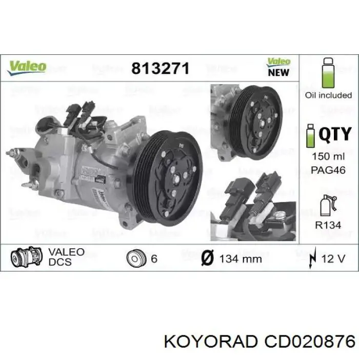 Radiador de aparelho de ar condicionado Koyorad CD020876 preço, a partir de 133,72 USD