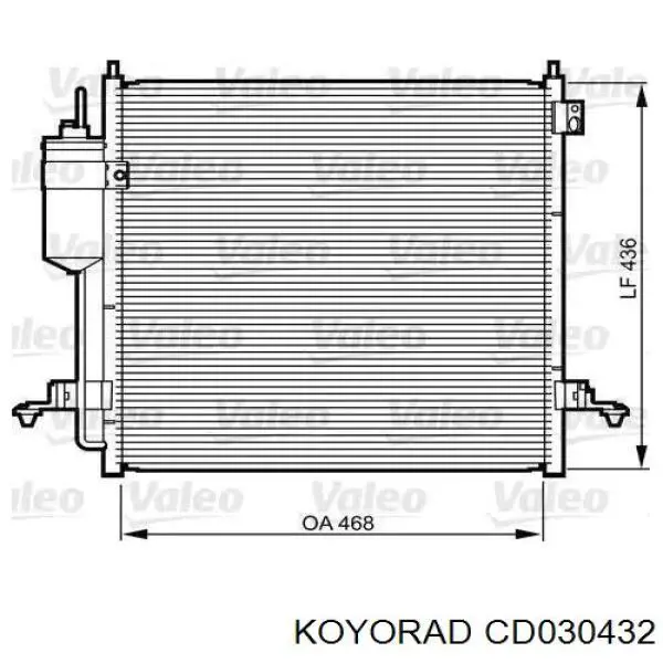 Radiador de aparelho de ar condicionado Koyorad CD030432 preço, a partir de 153,23 USD