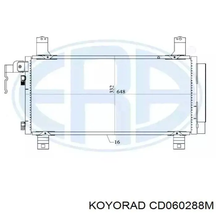 Radiador de aparelho de ar condicionado para Mazda 6 MPS GG