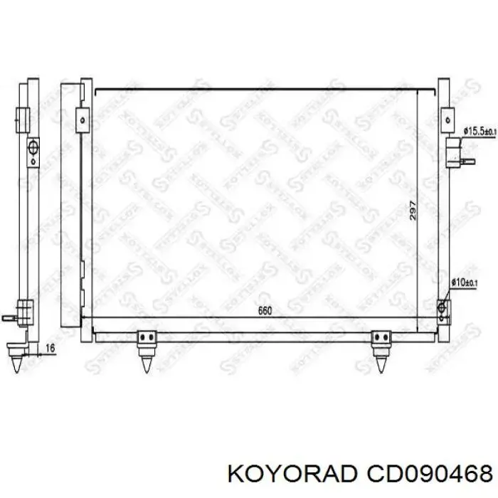 Compre CD090468 Koyorad Radiador de aparelho de ar condicionado