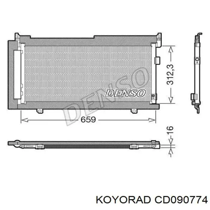 Compre CD090774 Koyorad Radiador de aparelho de ar condicionado