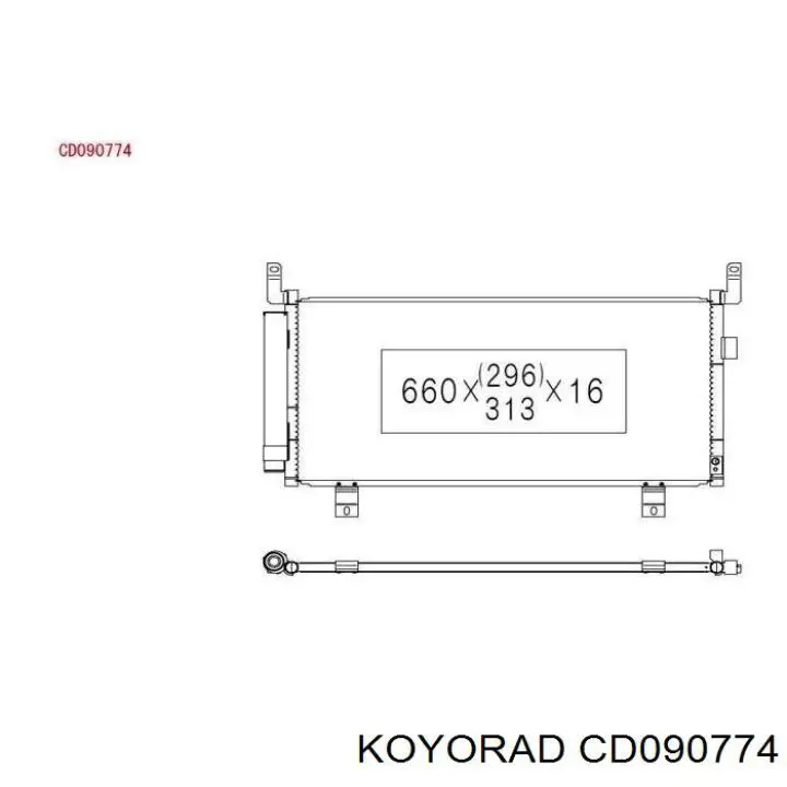 Compre CD090774 Koyorad Radiador de aparelho de ar condicionado