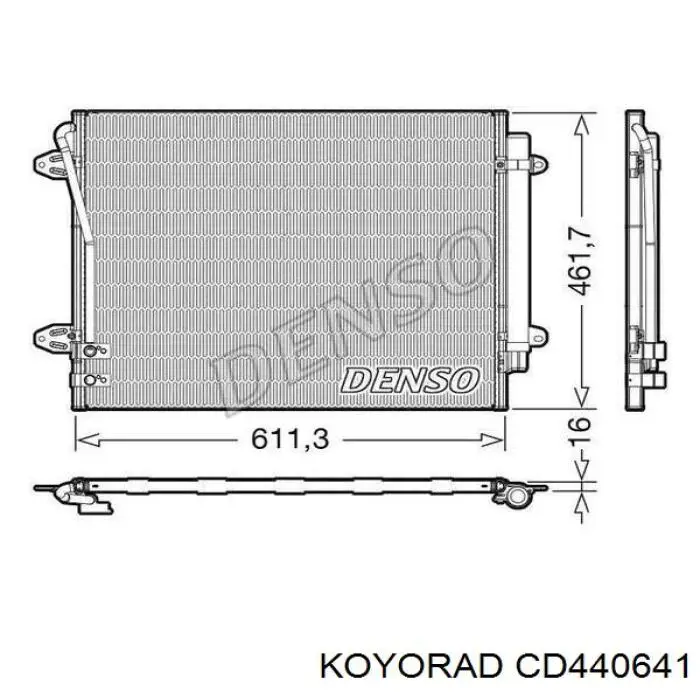Radiador de aparelho de ar condicionado Koyorad CD440641 preço, a partir de 72,92 USD
