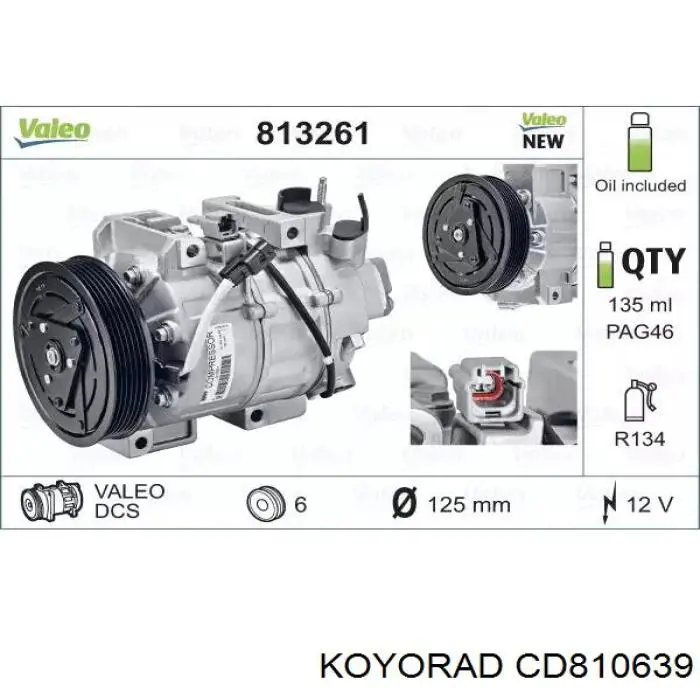 Radiador de aparelho de ar condicionado Koyorad CD810639 preço, a partir de 116,43 USD