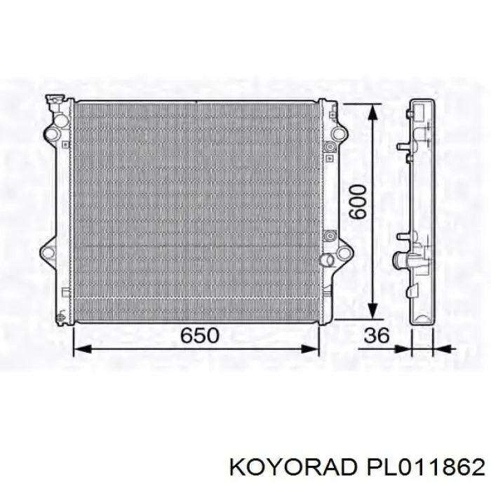 Compre PL011862 Koyorad Radiador de esfriamento de motor