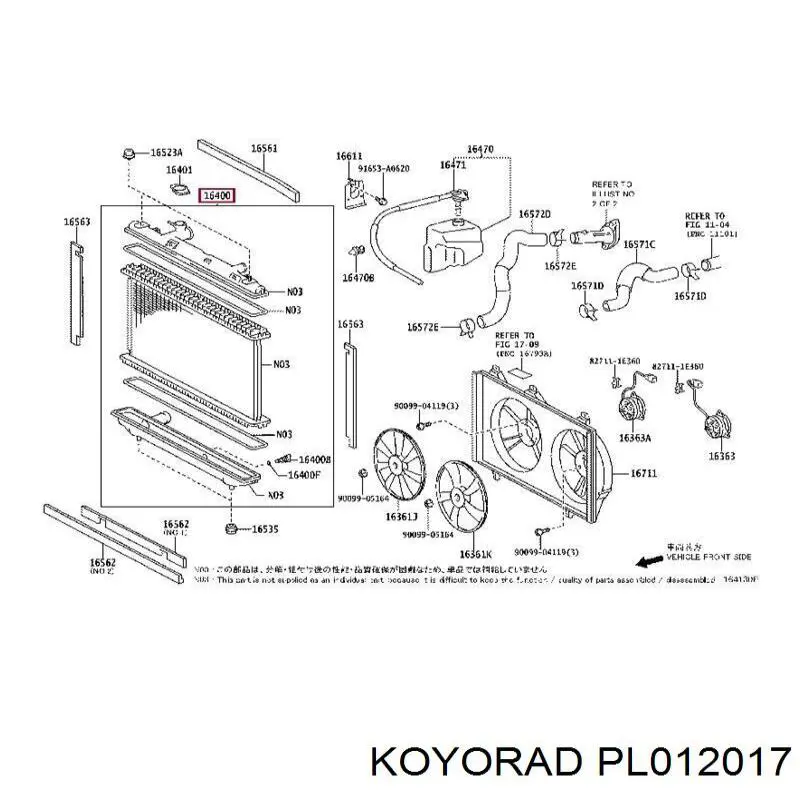 Radiador de esfriamento de motor Koyorad PL012017 preço, a partir de 127,41 USD