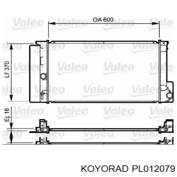 Radiador de esfriamento de motor Koyorad PL012079 preço, a partir de 122,40 USD