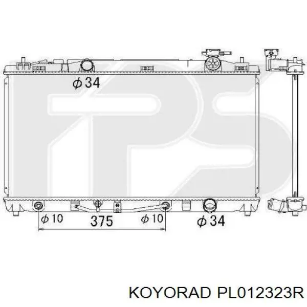 PL012323R Koyorad Radiador de esfriamento de motor