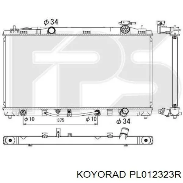 Compre PL012323R Koyorad Radiador de esfriamento de motor