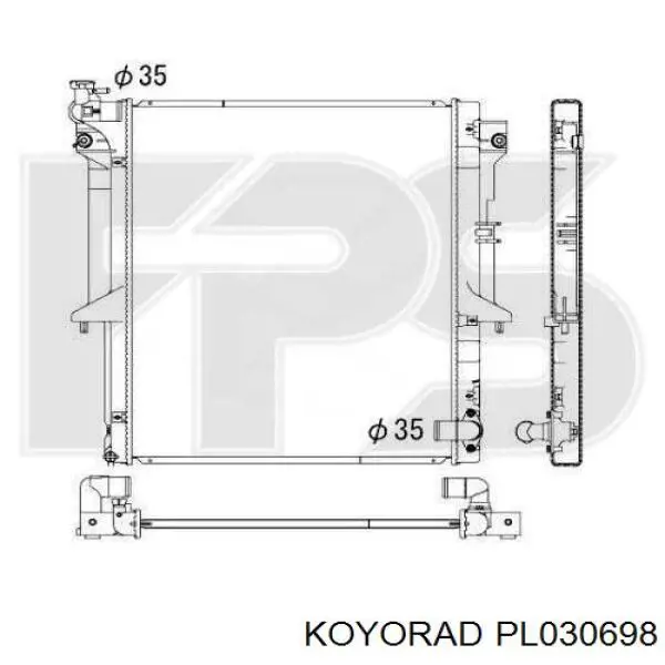 Radiador de esfriamento de motor Koyorad PL030698 preço, a partir de 139,92 USD