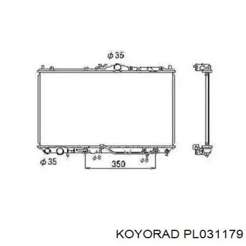 Radiador de esfriamento de motor Koyorad PL031179 preço, a partir de 102,00 USD