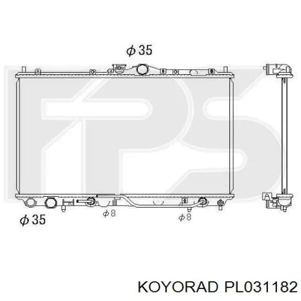 Radiador de esfriamento de motor Koyorad PL031182 preço, a partir de 170,61 USD