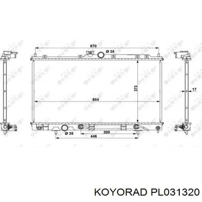 Compre PL031320 Koyorad Radiador de esfriamento de motor