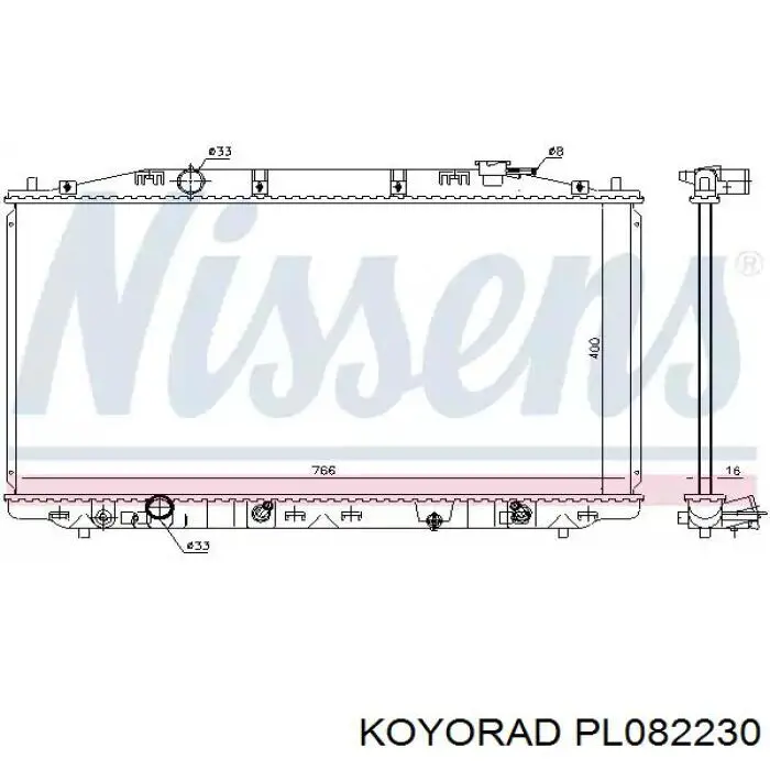 Compre PL082230 Koyorad Radiador de esfriamento de motor