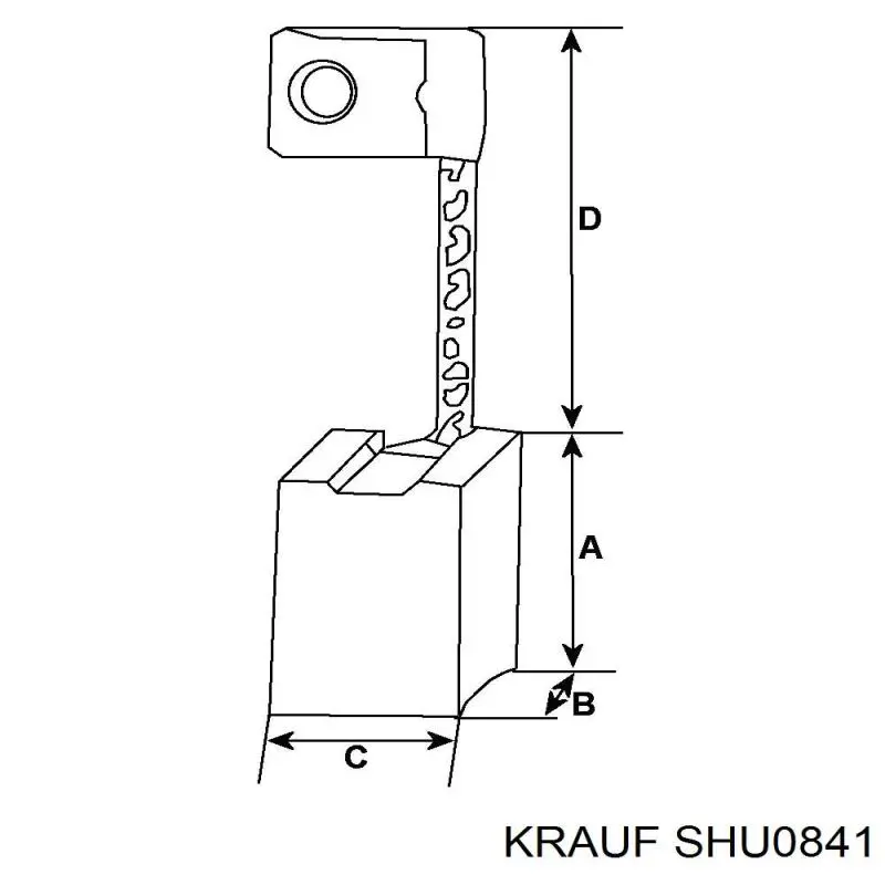 Escova do motor de arranco Krauf SHU0841 preço, a partir de 3,52 USD