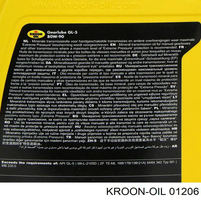 Compre 01206 Kroon OIL Óleo de transmissão