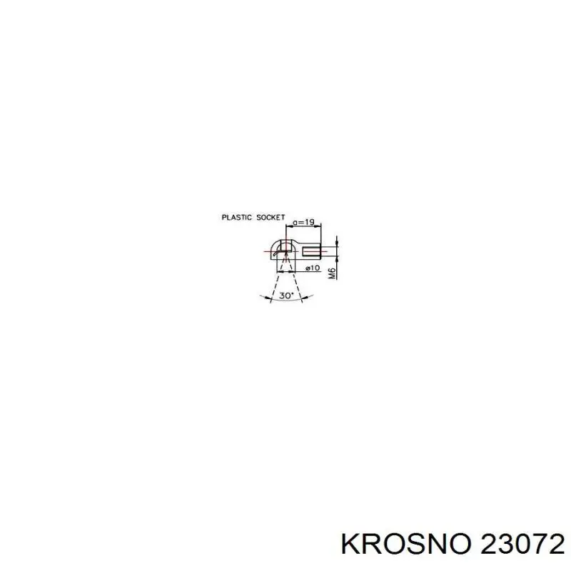 Amortecedor de tampa de porta-malas (de 3ª/5ª porta traseira) Krosno 23072 preço, a partir de 11,97 USD