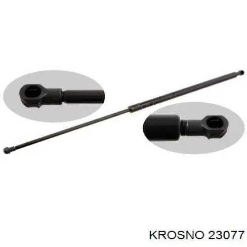 Amortecedor de tampa de porta-malas (de 3ª/5ª porta traseira) Krosno 23077 preço, a partir de 19,23 USD