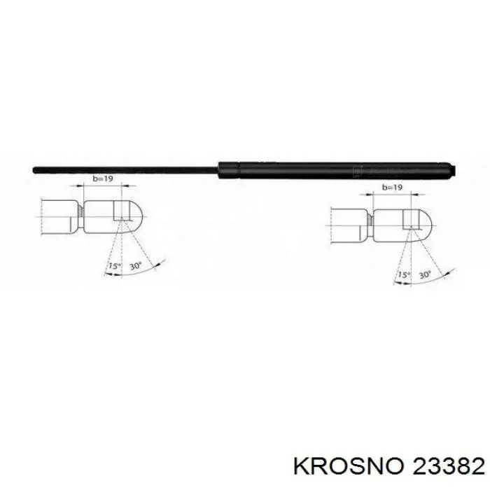 Compre 23382 Krosno Amortecedor da capota