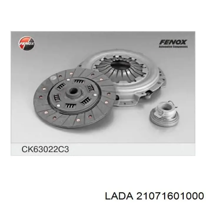 Kit de embraiagem (3 peças) Lada 21071601000 preço, a partir de 88,91 USD