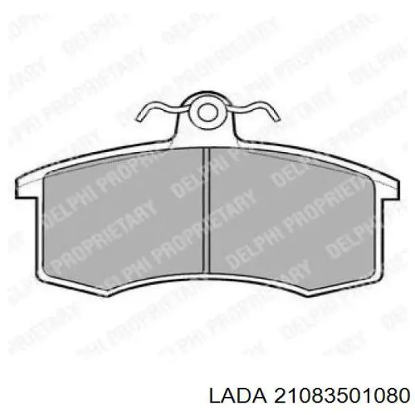 Compre 21083501080 Lada Sapatas do freio dianteiras de disco