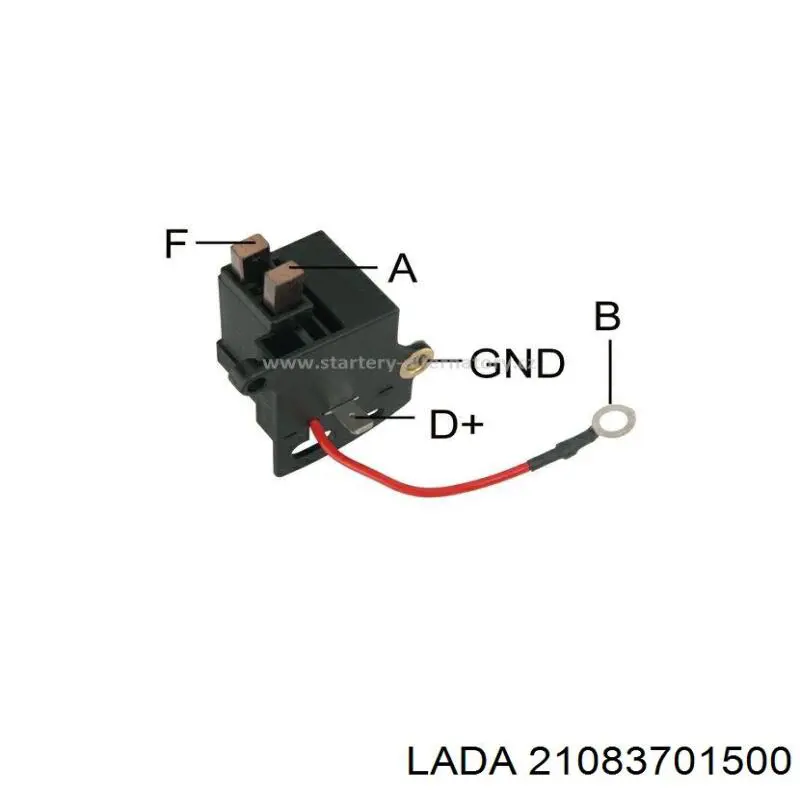 Relê-regulador do gerador (relê de carregamento) 21083701500 Lada