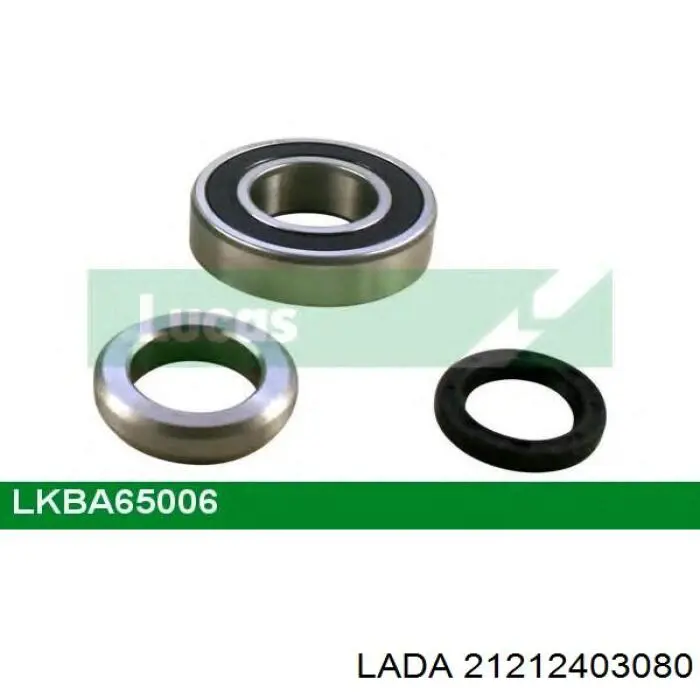 Rolamento de cubo traseiro 21212403080 Lada