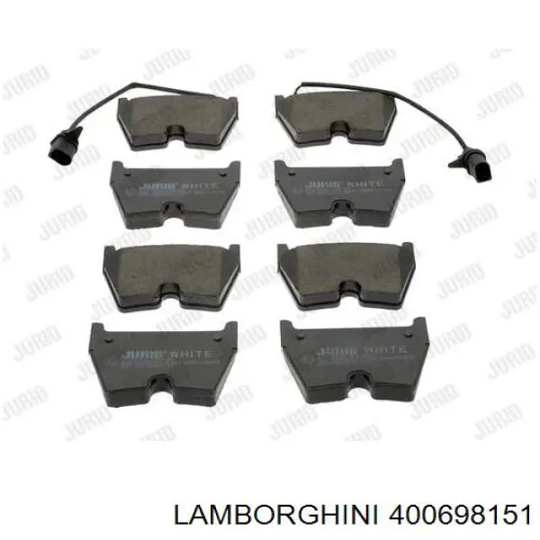 Sapatas do freio dianteiras de disco 400698151 Lamborghini